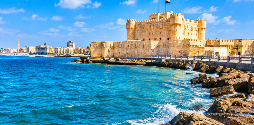 qaitbay citadel accross the sea