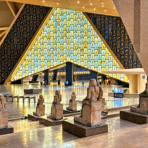 Alexandria Port to Cairo: Grand Egyptian Museum & Pyramids Tour